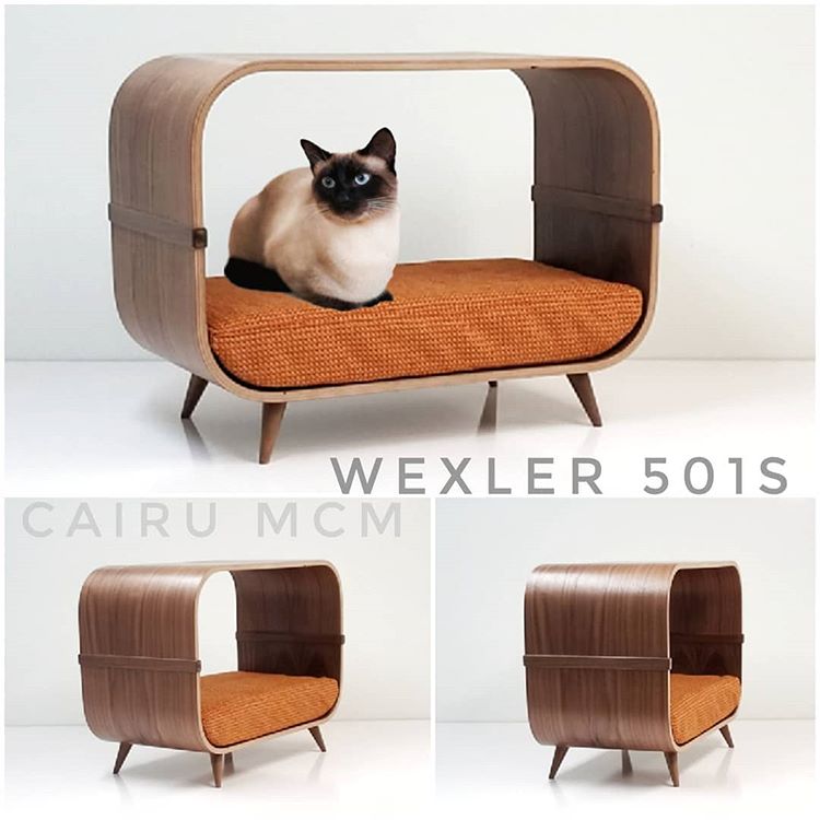 mid century modern cat bed - Wexler by Cairu